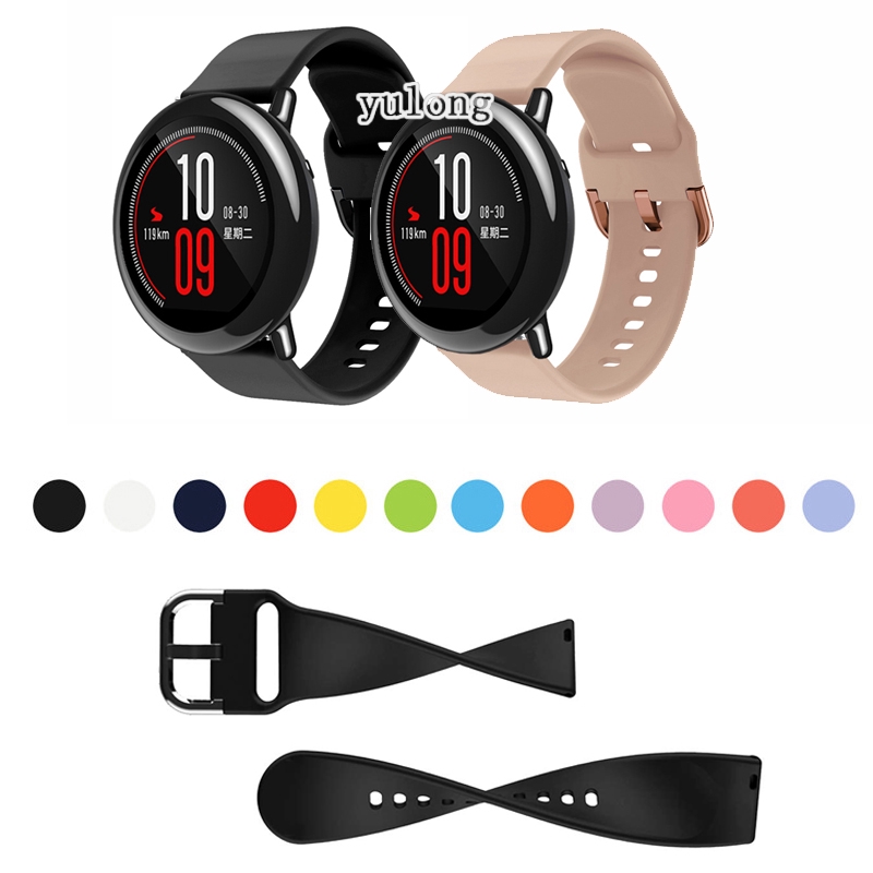 22mm Soft Silicone Watch Band Strap for Huami Amazfit Bip5 Bip 5 Stratos 2 2S 3 Pace Shopee Philippines