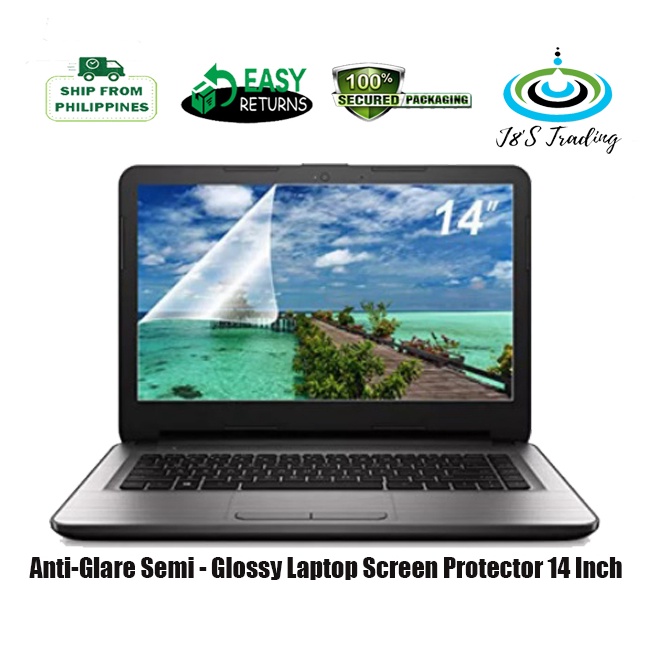 Antiglare Semi Glossy Laptop Screen Protector Anti Radiation 14 Inch Shopee Philippines