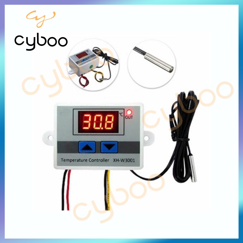 220V/1500W Digital LED Temperature Controller 10A Thermostat Control ...