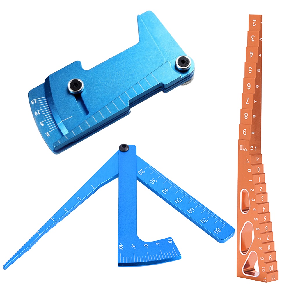 Alloy CNC Multi-functional Adjustable Ruler Car Height & Wheel Rim ...