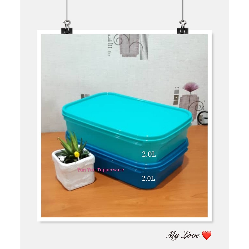Tupperware Modular Mates Rectangular (2) 2.0L | Shopee Philippines
