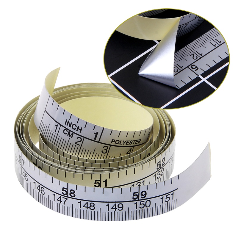 SELA 151cm Self Adhesive Metric Measure Tape Vinyl Ruler For Sewing ...