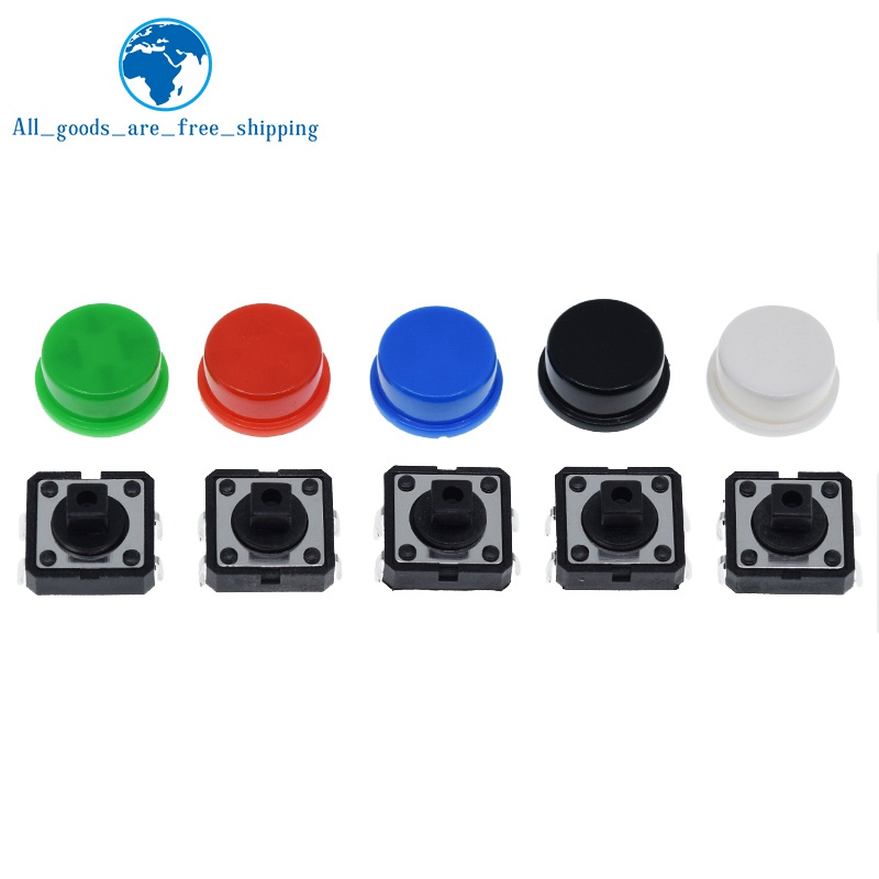 25PCS Tactile Push Button Switch Momentary 12*12*7.3MM Micro switch ...