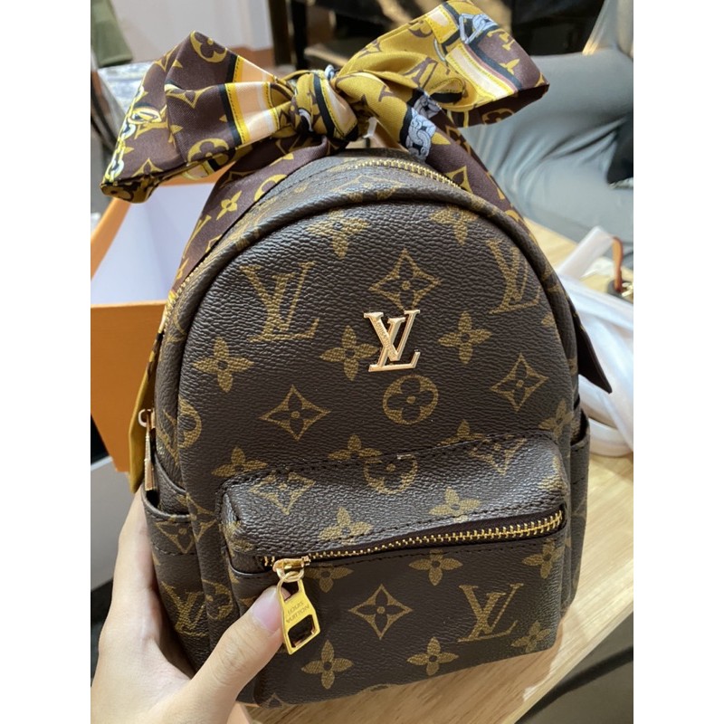 LV Palm Spring Mini Backpack with free twilly