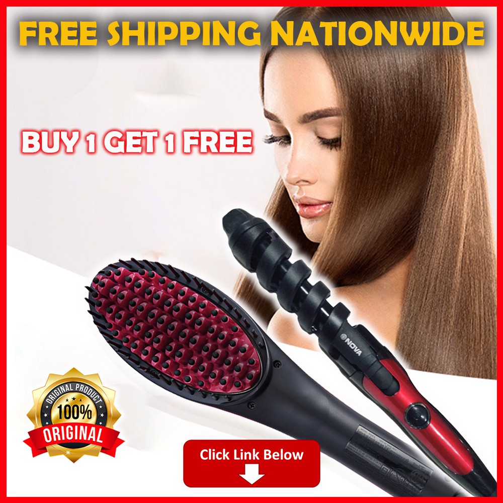 New 2 in 1 Hair iron hair curler hair straightener and curler