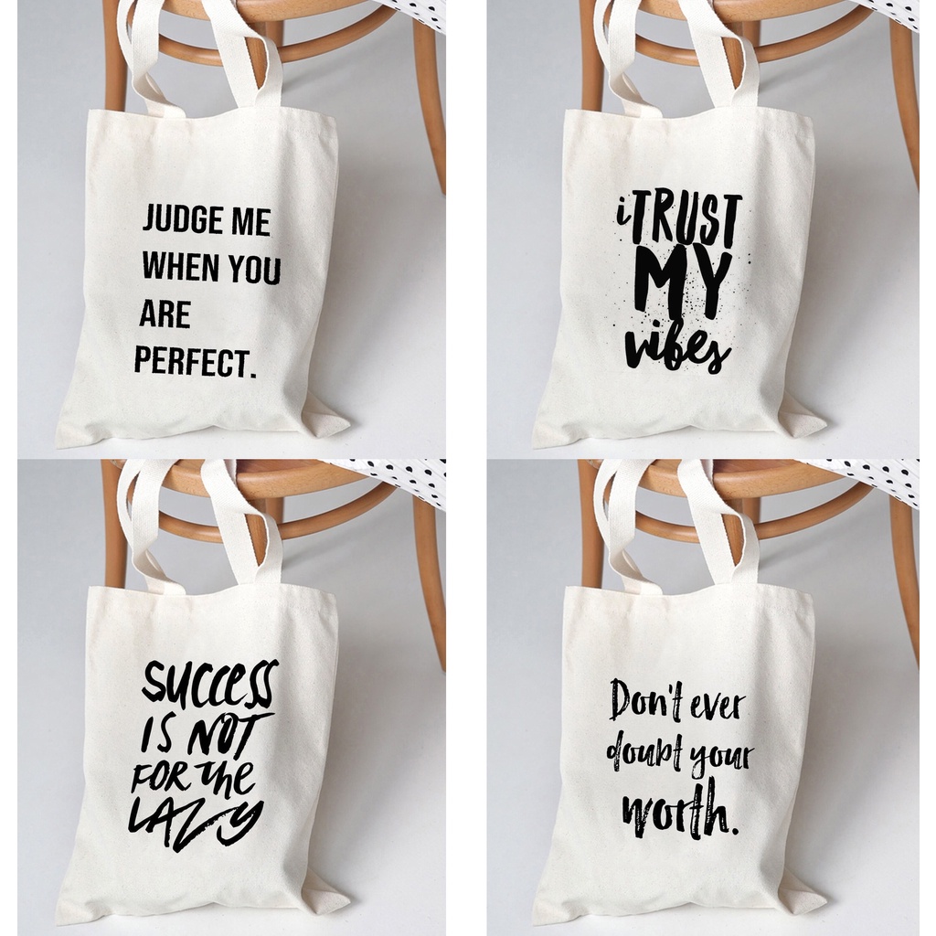 Shopee canvas clearance bag