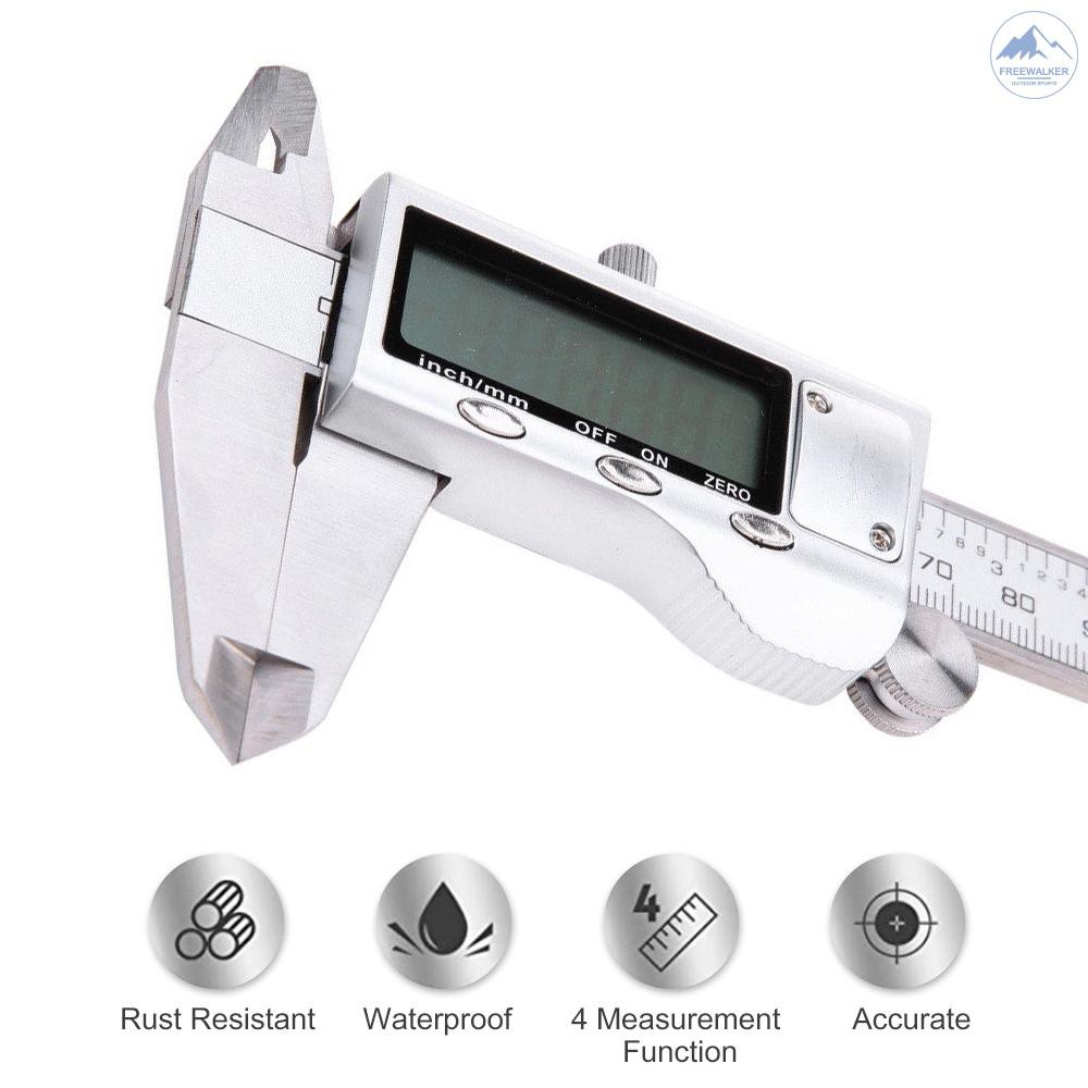 freewalkerElectronic Digital Caliper IP54 Waterproof Stainless Steel