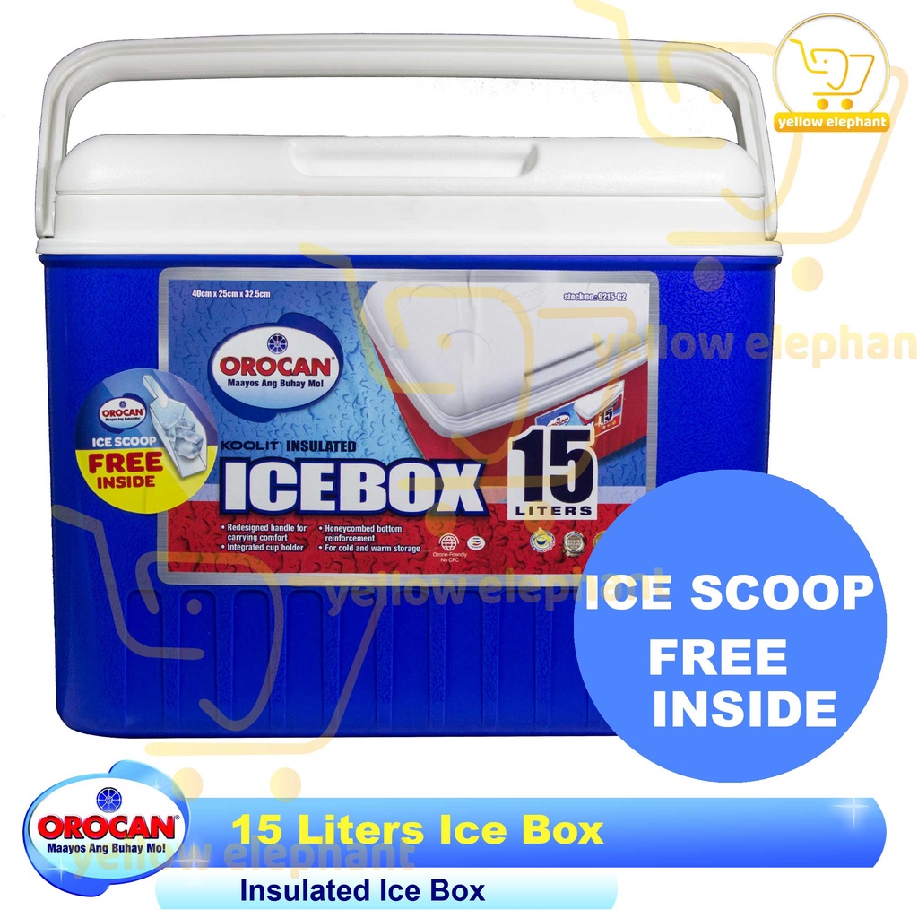 Orocan Icebox Liters Insulated Ice Box Yellow Elephant Everyday