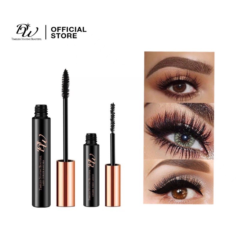 DW Big Eye Double Tube Mascara 2in1 Mascara (Lash Curler Mascara ...