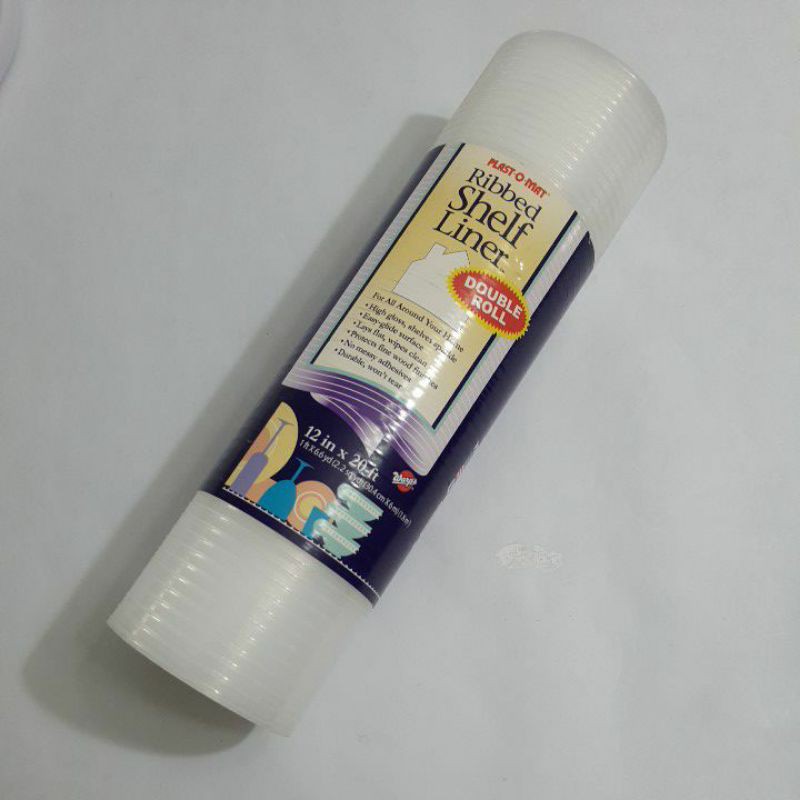 PLAST O MAT Ribbed Shelf Liner ( 12 in x 20 ft ) Shopee Philippines