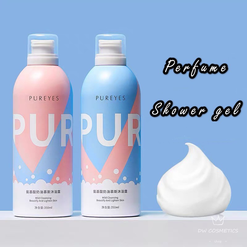 Pureyes Amino Acid Cream Mousse Shower Gel Whitening Perfume Body Wash