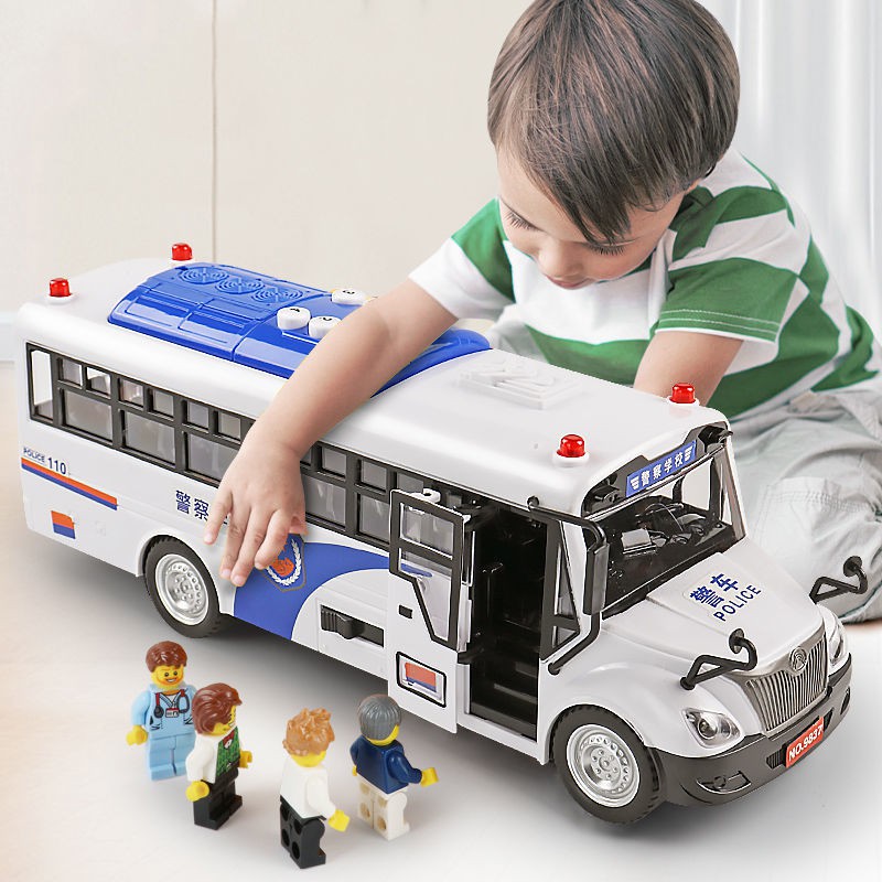 Police cheap bus toy