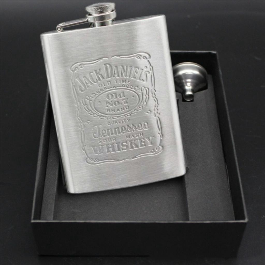 Classical Gift Set 2IN1 Hip Flask Flagon Set 8Oz Stainless Steel ...
