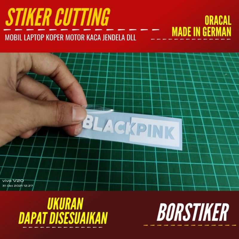 Blackpink STICKER | Oracal MATERIAL CUTTING STICKER CUSTOM LOGO ...