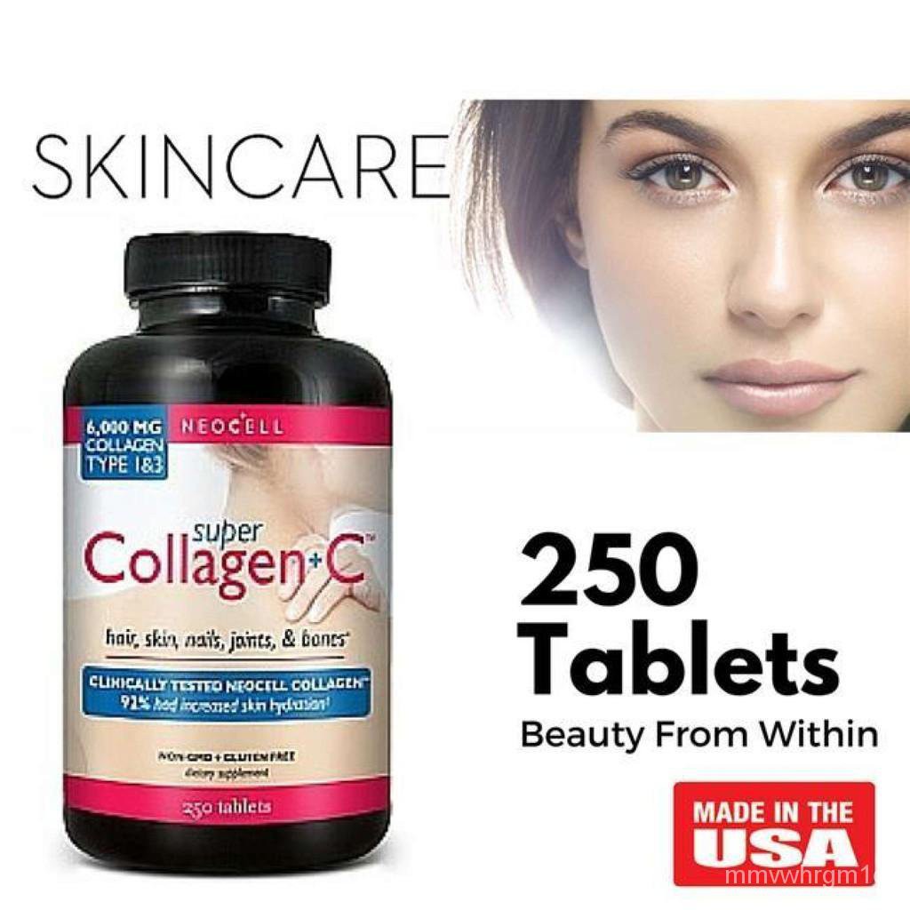NeoCell Super Collagen Type 1 and 3 plus C Tablets Bottle of 250(Class