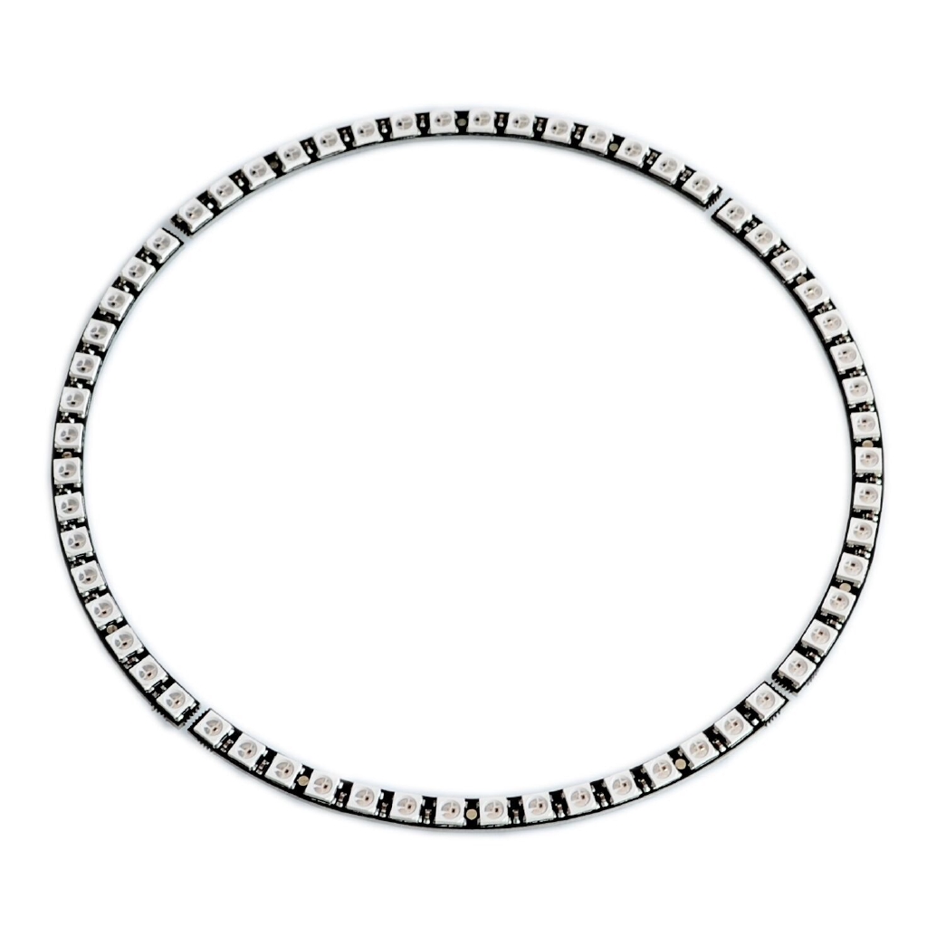 Ring Wall Clock 60 X Ultra Bright WS2812 5050 RGB LED Lamp Panel with ...