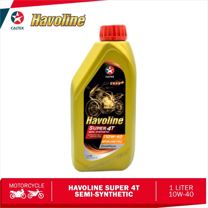 Caltex Havoline Formula SAE 10W30 EZY 4T SAE 20W40 Super 4T SAE 20W40 ...