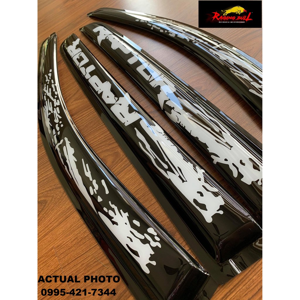2018 - 2022 & 2023 - 2024 - 2025 Ford Raptor - Premium Rain Visors ...