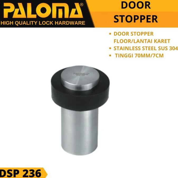 Paloma Dsp 236 Rubber Door Stopper Rubber Floor Stainless Door Stopper Shopee Philippines