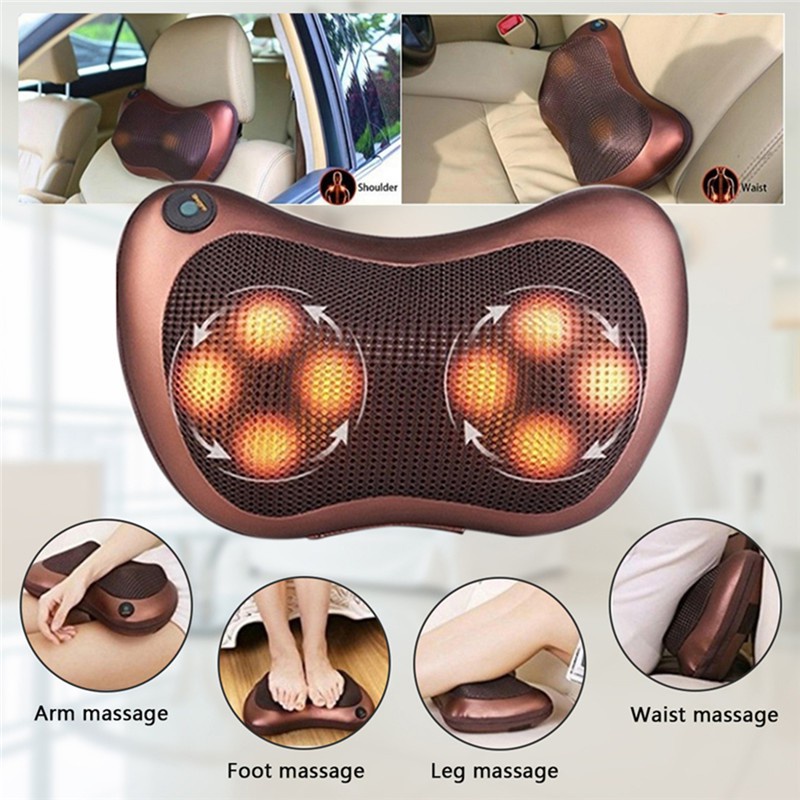 Mi Massage Pillow Shoulder Neck Electric Massager Infrared Heating Massage Home And Car Relaxation