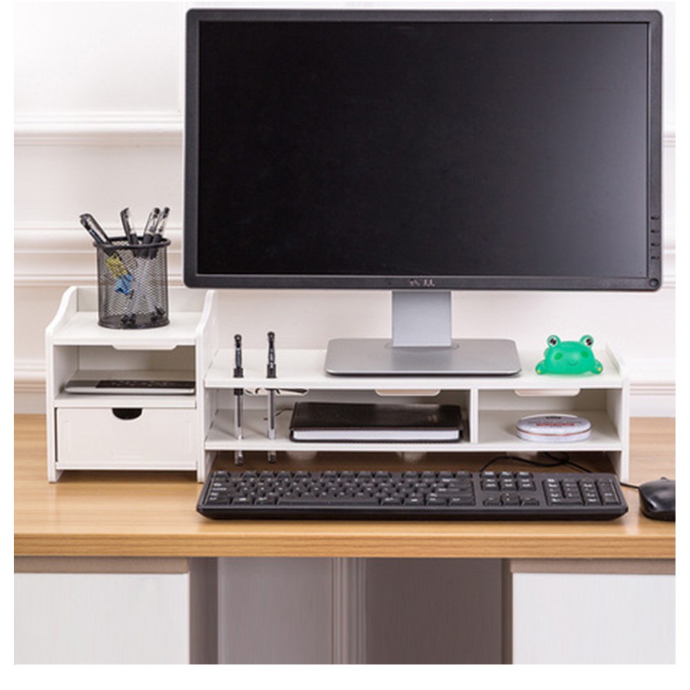 3855 Computer stand desktop multi-layer drawer storage rack | Shopee ...