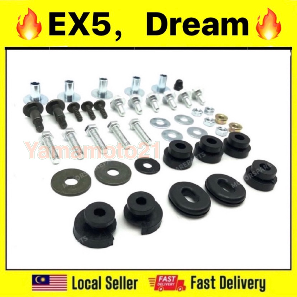 HONDA EX5 HIGH POWER EX5 DREAM BODY COVER SET SCREW SKRU SET EX5 DREAM