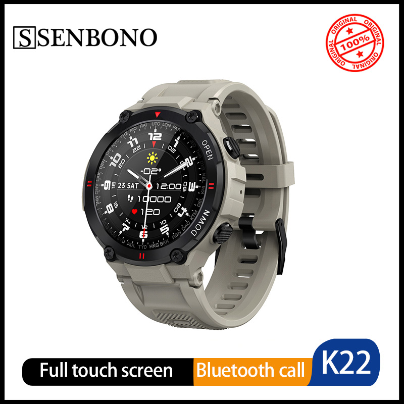 TEiA Senbono Smartwatch NEW K22 Outdoor Smart Watch 1.28 inch Round