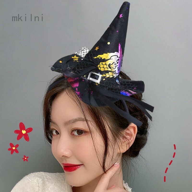 fation-kid-girls-halloween-witch-pointed-hat-headband-pumpkin-hair-hoop
