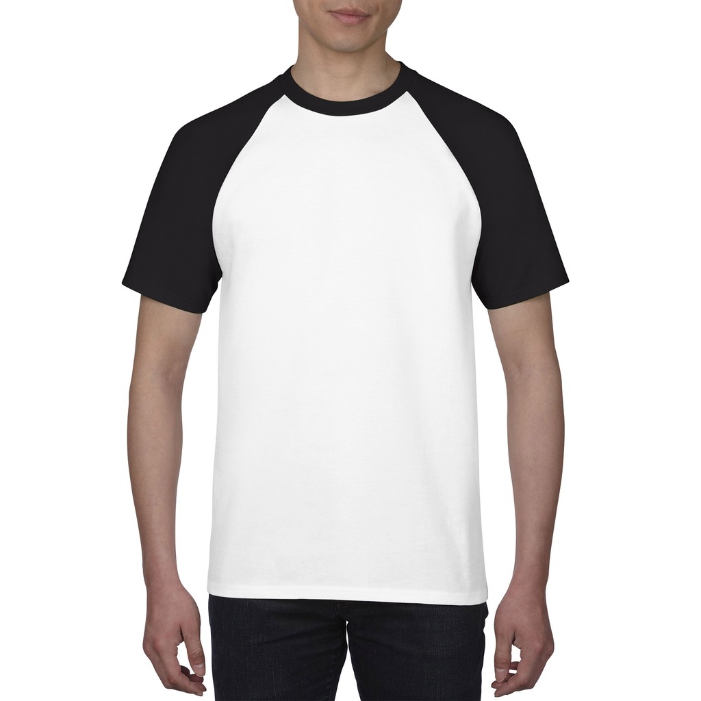 Raglan shirt sale black and white