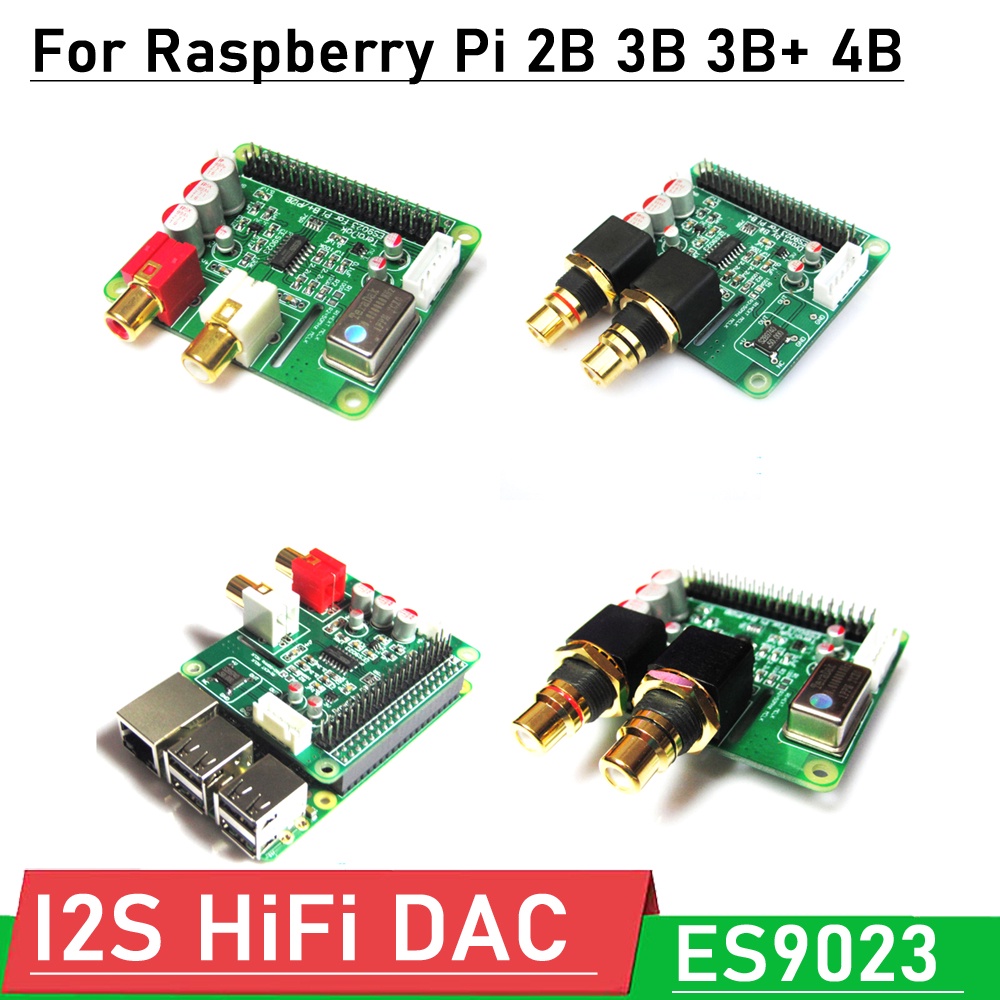 I2S HiFi DAC ES9023 Expansion Board Pi Digital Audio Sound Card Decode ...