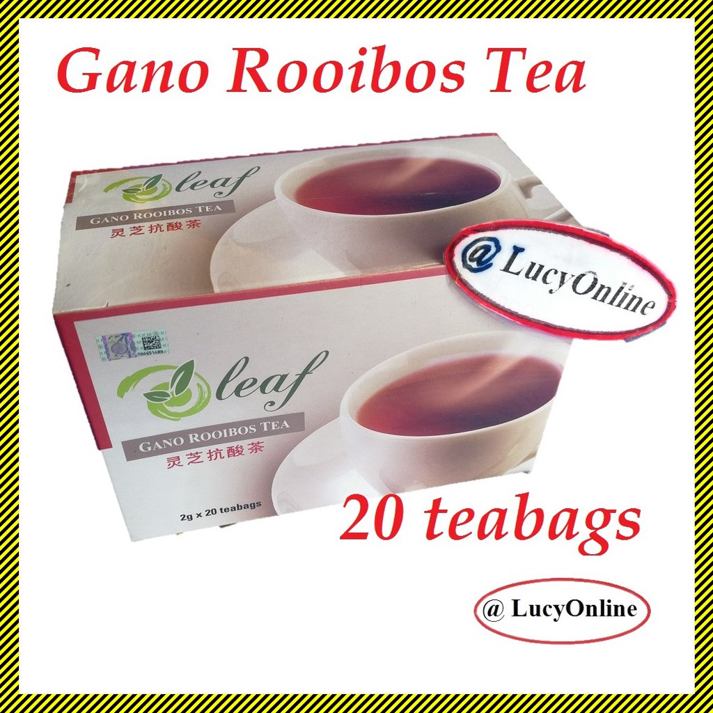 Gano Ganoderma lucidum Rooibos Drink (Sod Tea) 20 Teabags Rich With antiOxidant From Rooibos