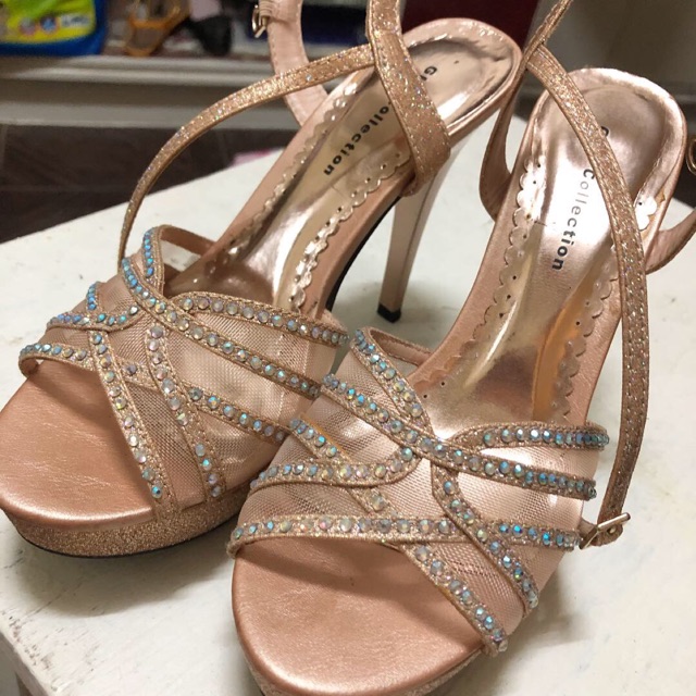 Rose gold heels hot sale size 1