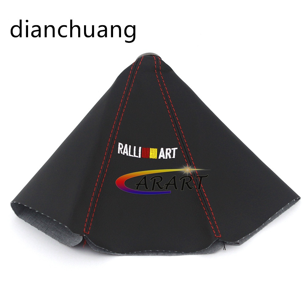 For Mitsubishi Ralliart Car Racing Gear Shift Knob Collar Soft PU ...