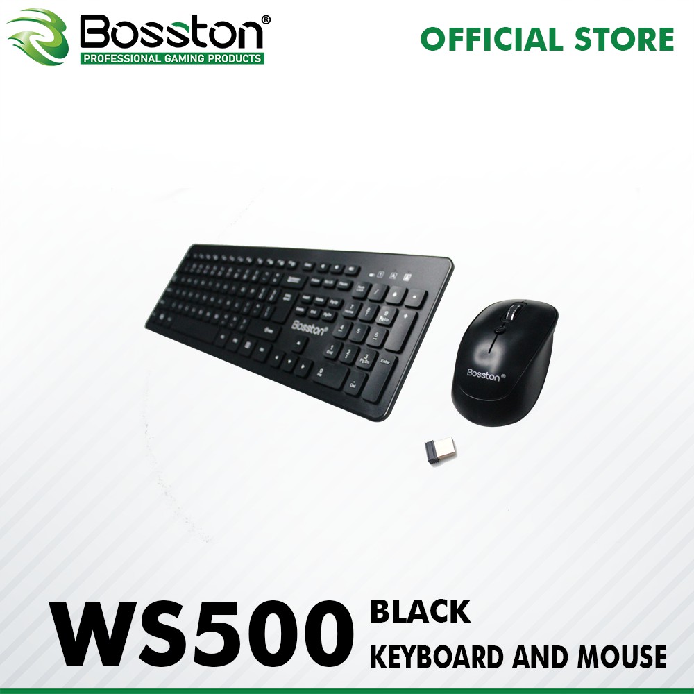 Bosston WS500 Wireless Keyboard & Mouse Combo | Shopee Philippines