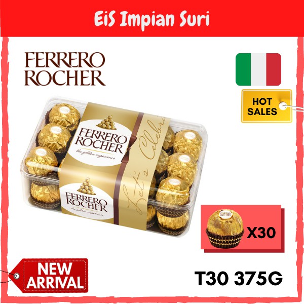 Ferrero Rocher Chocolate T30 375g (30 Seeds) Chocolate Ferrero Rocher