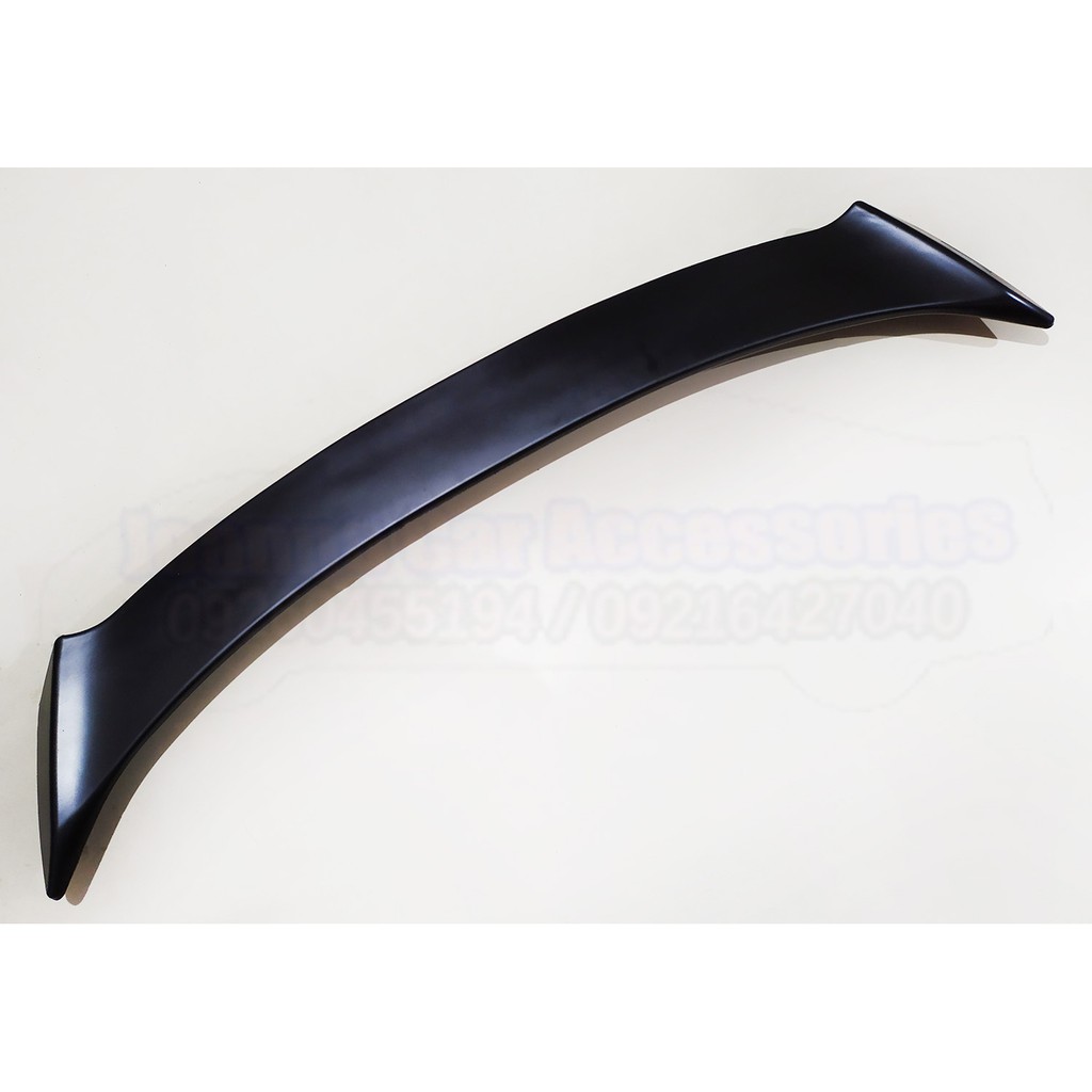 Matte Black TRD Low Spoiler With 3rd Brakelight For Toyota Vios 2008 to ...