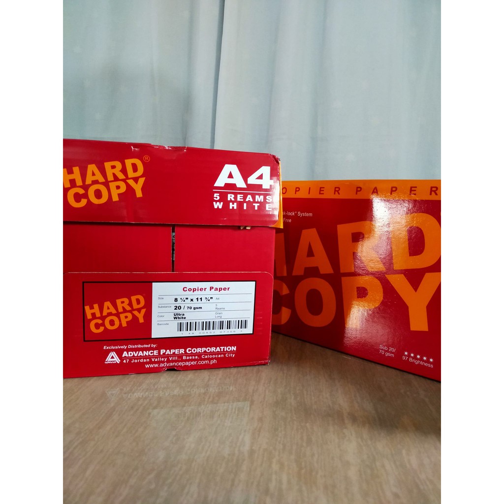 Hard Copy A4 Bond Papers Per Ream Of 500 Sheets Shopee Philippines