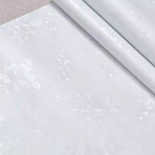 Salee!!!! White Embossed Wallpaper, White Embossed Wallpaper Shopee