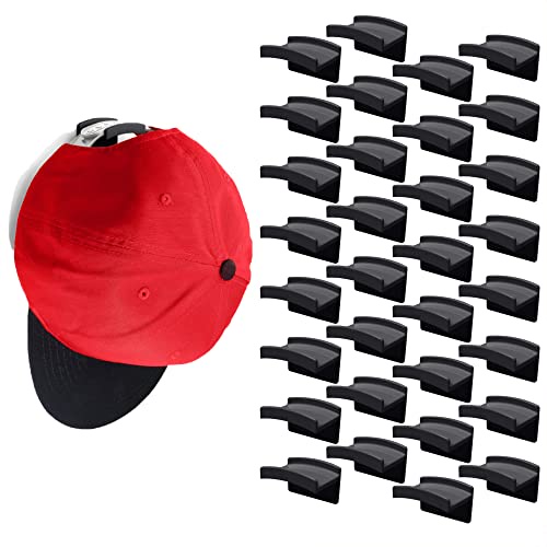 Adhesive Hat Hooks for Wall (15-Pack) - Minimalist Hat Rack Design