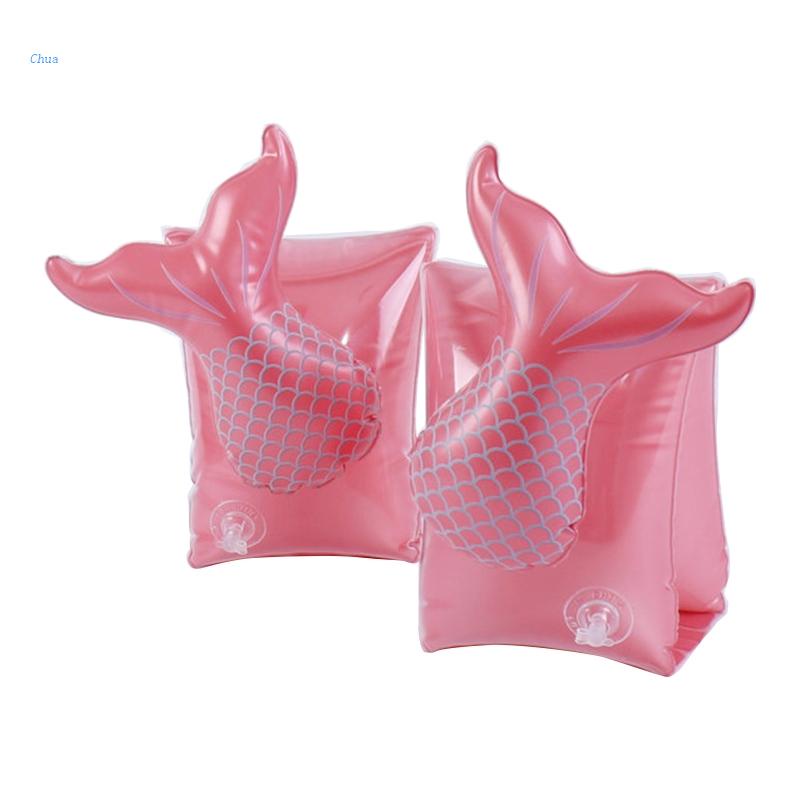 Chua Inflatable Swim Floater Mermaid Sleeves for Kids Cartoon Swimiming ...