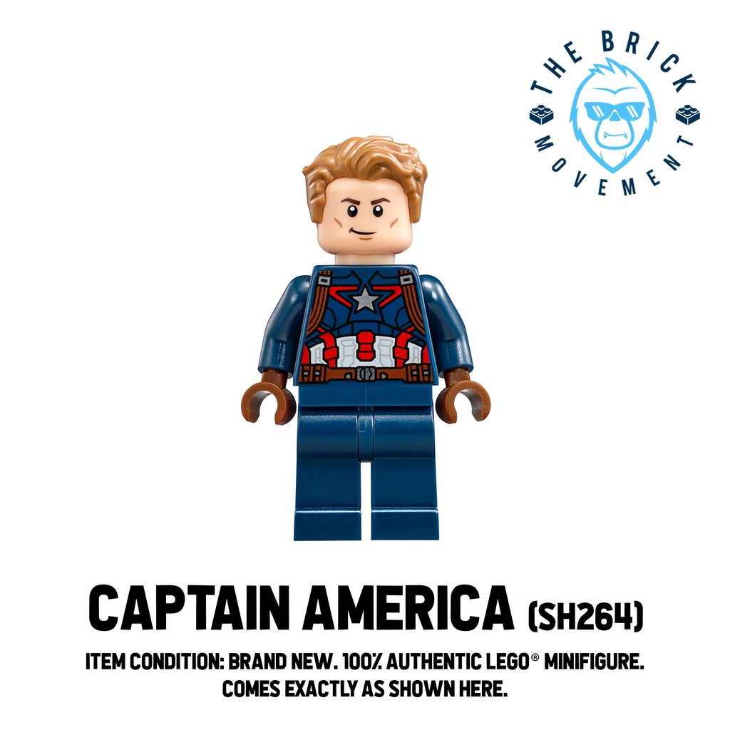 Captain america best sale lego minifigure