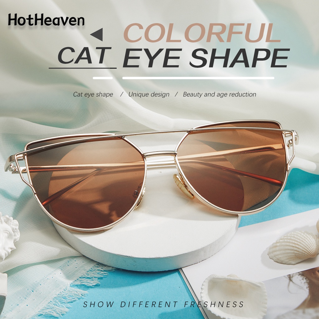17 Styles Unisex Fashion Anti UV Cat Eye Frame Sunglasses Women Men  Colorful UV400 Full Rim Sun Glasses