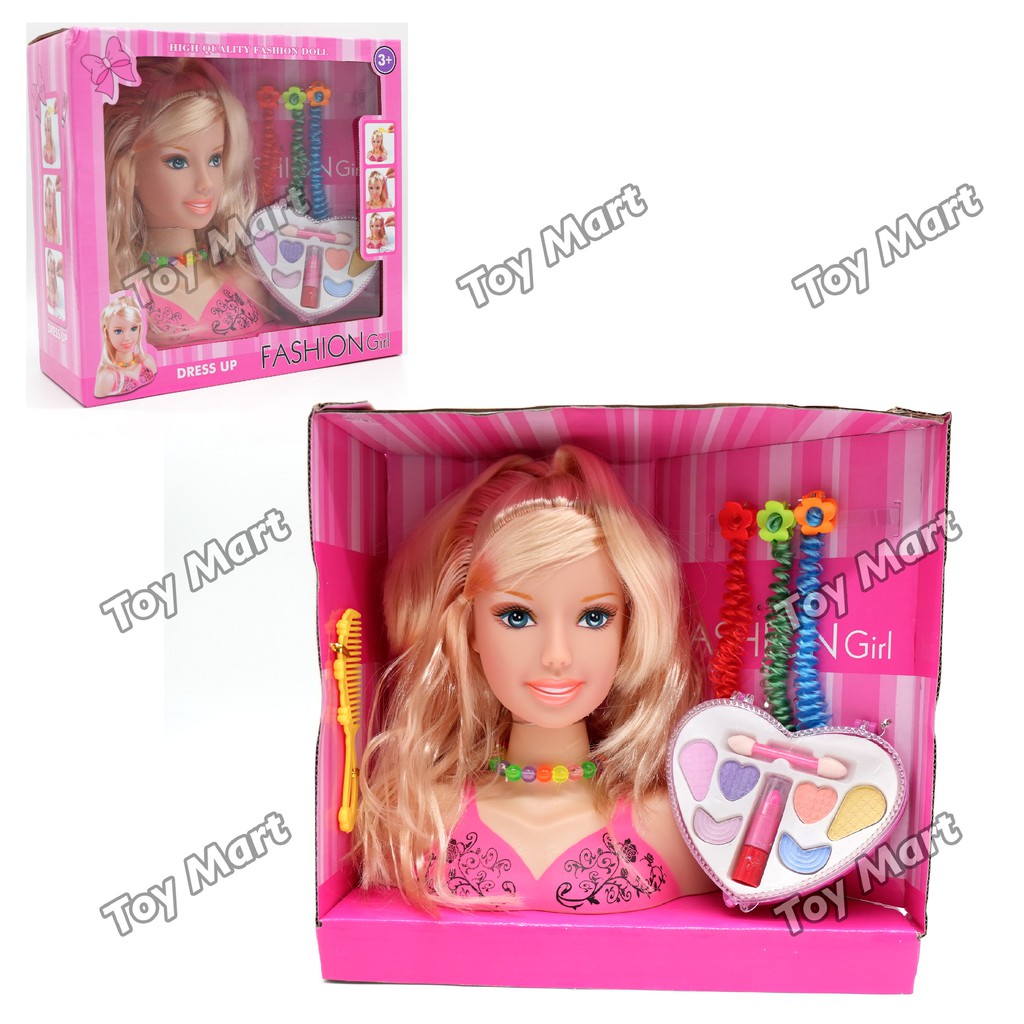 Half Body Makeup Hairstyle Harley Mannequin Head Make Up Head Toy Play