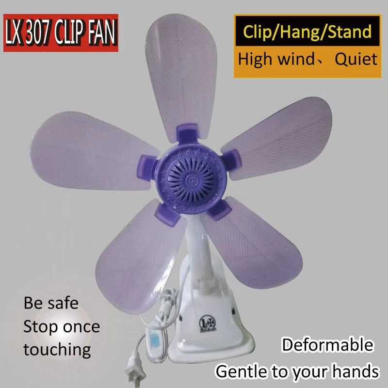 Quality Portable 5 Blades Clip Electric Mini Fans  Clip  Wall Stand Fan 