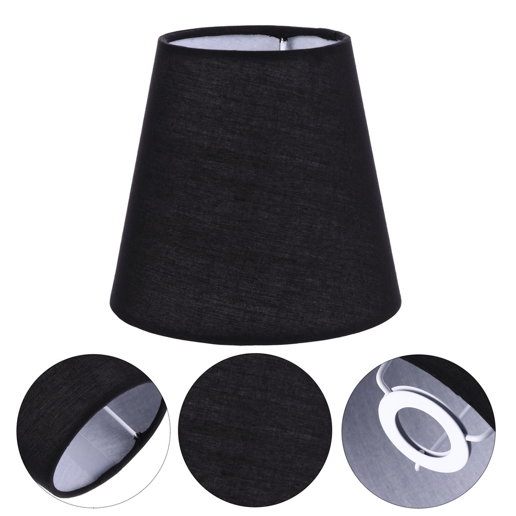 [READY STOCK] Lamp Shade Dust Black Candle Light Shell Cloth Lampshade