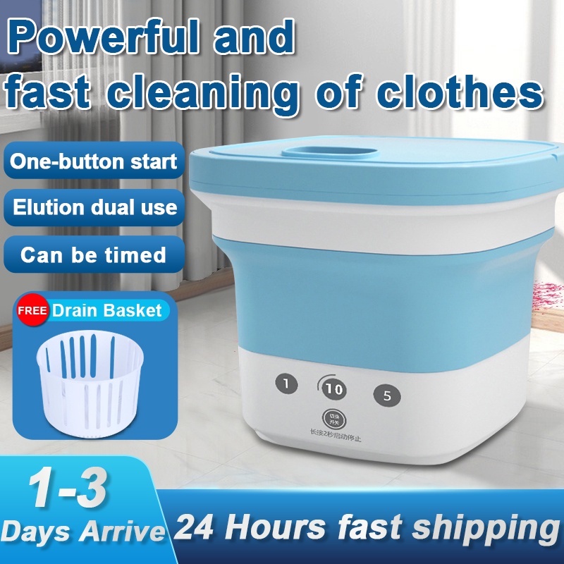Mini Folding Washing Machine 2 in 1 Portable Home New Dormitory Fully Automatic Washing Machine