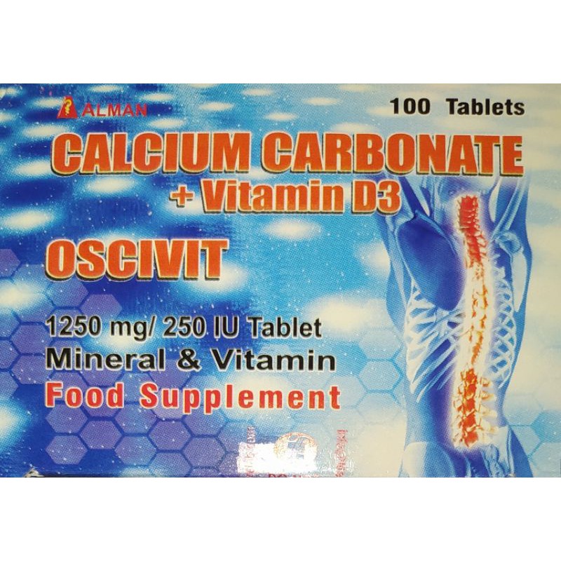 Oscivit Calcium Carbonate D3 100 Tablets Exp Date Sep 2026 Shopee Philippines 7304