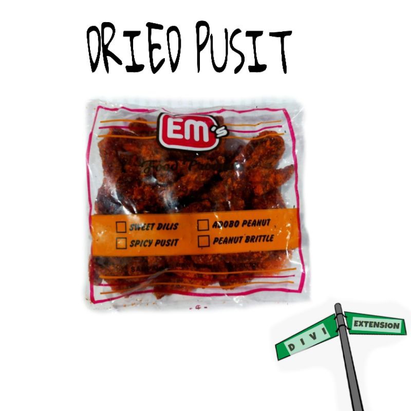 sweet and spicy dried pusit or squid 150 grams for sale Shopee