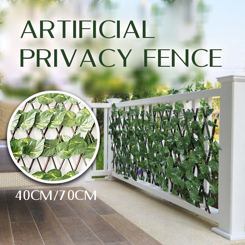 Spot Long 40cm/70cm Artificial Fence Rattan Green Plant leaves Home ...