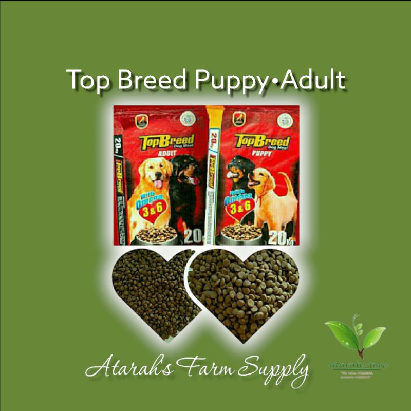 COD! TOP BREED Puppy & Adult Dog Food with Omega 3&6 (1/2kg 1kg